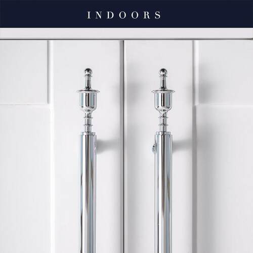 INDOORS意大利纯黄铜法式轻奢简约柜门把手整体橱柜衣柜门银色小
