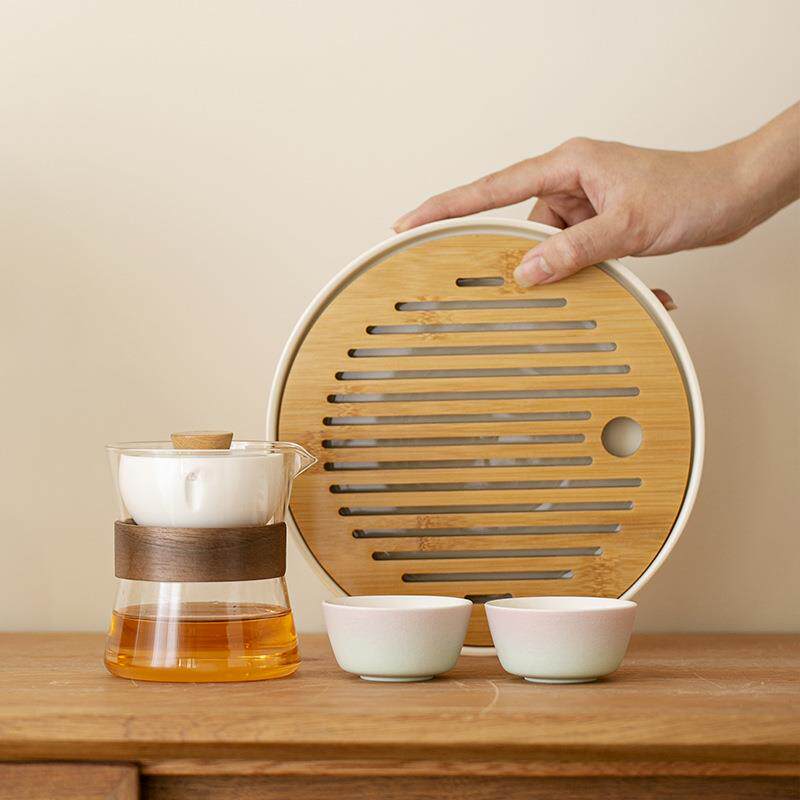 小青柑专用泡茶壶干泡盘陶瓷茶盘家用茶具蓄水壶承懒人自动冲茶器