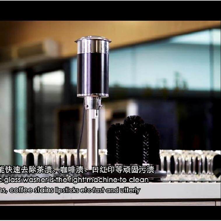 商用电动洗杯机 酒店吧台洗杯器 杯子清洗机Washing cup machine