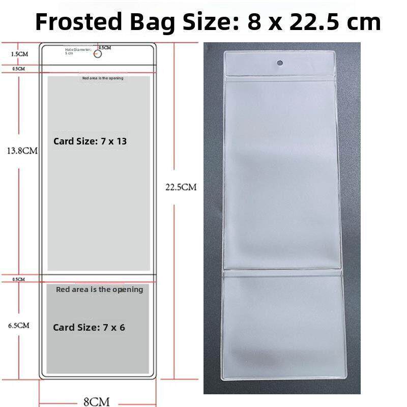 窗帘布艺软装磨砂吊牌袋子塑料标签袋半透明卡套价签套高压包装袋