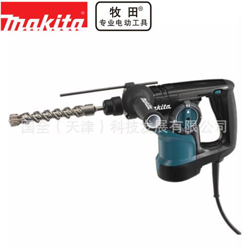 Makita牧田电动工具HR2810电锤功率800W转速0-2100能力28mm三功能