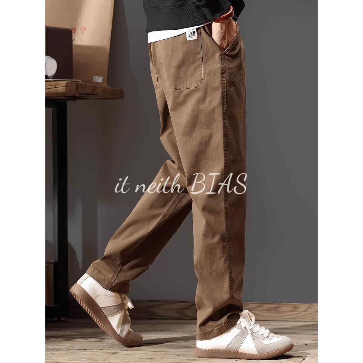 it neith BIAS美式覆古工装休闲裤男士春秋加绒宽松重磅新款阔腿