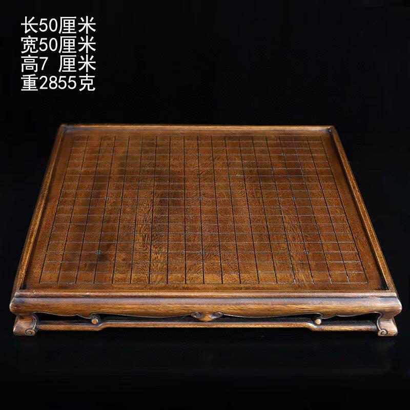 古董文玩花梨木围棋桌围棋盘家用公书房桌面摆件复古收藏老物件