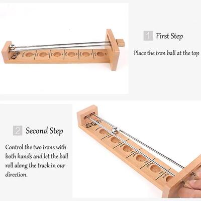 Shoot The Moon Wooden Hockey Toy Classic Desktop Game Party