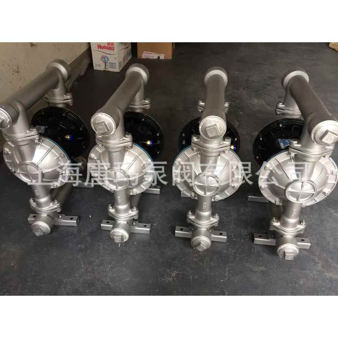 QBY3-125P不锈钢气动隔膜泵，QBY3-125PF不锈钢四氟气动隔膜泵