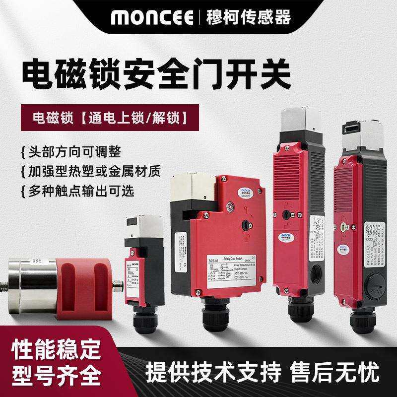 工业门锁开关插销磁性开关锁SS/E-01A自动化电磁锁定门栓