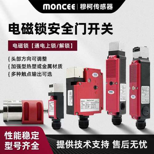 工业门锁开关插销磁性开关锁SS/E-01A自动化电磁锁定门栓