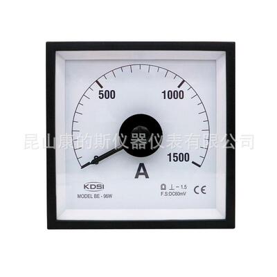 供应 指针式直流电流表BE-96W DC60mV 1500A 电流测量表头
