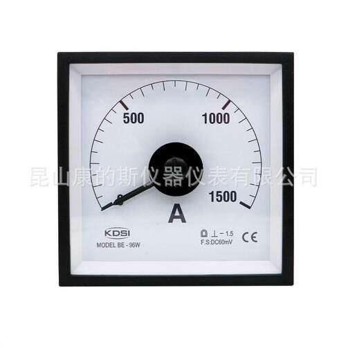 供应 指针式直流电流表BE-96W DC60mV 1500A 电流测量表头