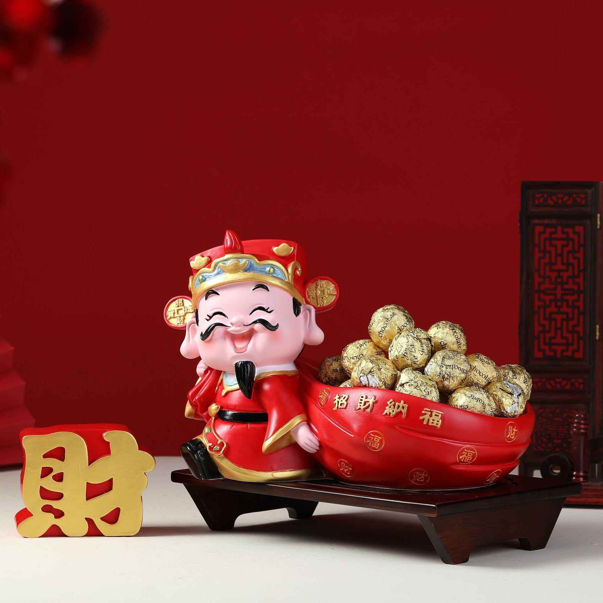 财财神爷招聚财品摆件家用办公室桌面店铺饰开业礼送礼乔迁财神之