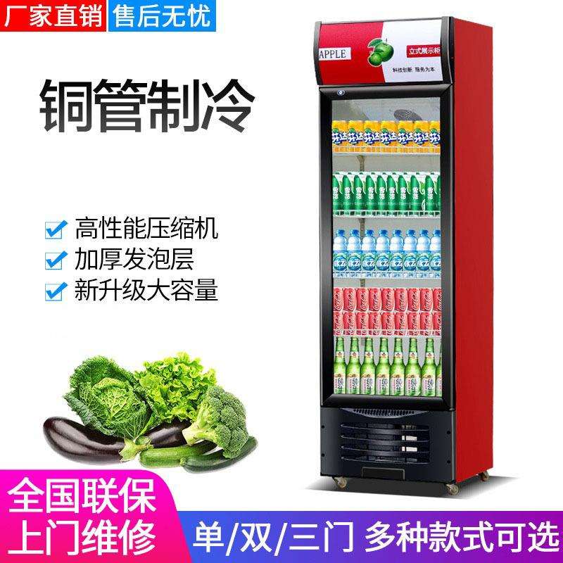 冷藏展示柜商用冰箱立式饮料柜单门保鲜柜冷饮柜啤酒柜超市冰柜