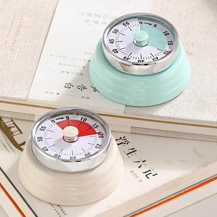 厨房计时器机械定时器磁吸提醒器小学生自律神器闹钟倒计时专申恒