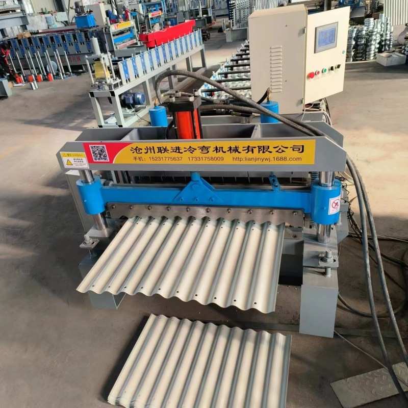 镀锌花圃围栏设备电脑换型圆弧波纹板种植箱成型机拱形彩钢弯弧机