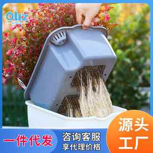 林泽懒人家花盆吸水种自菜盆室内庭阳欧sc0102摩台草莓盆种菜神器