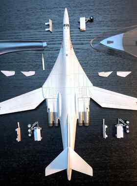 1：200比例合金飞机俄罗斯TU-160白天鹅战略轰炸机成品金属模型
