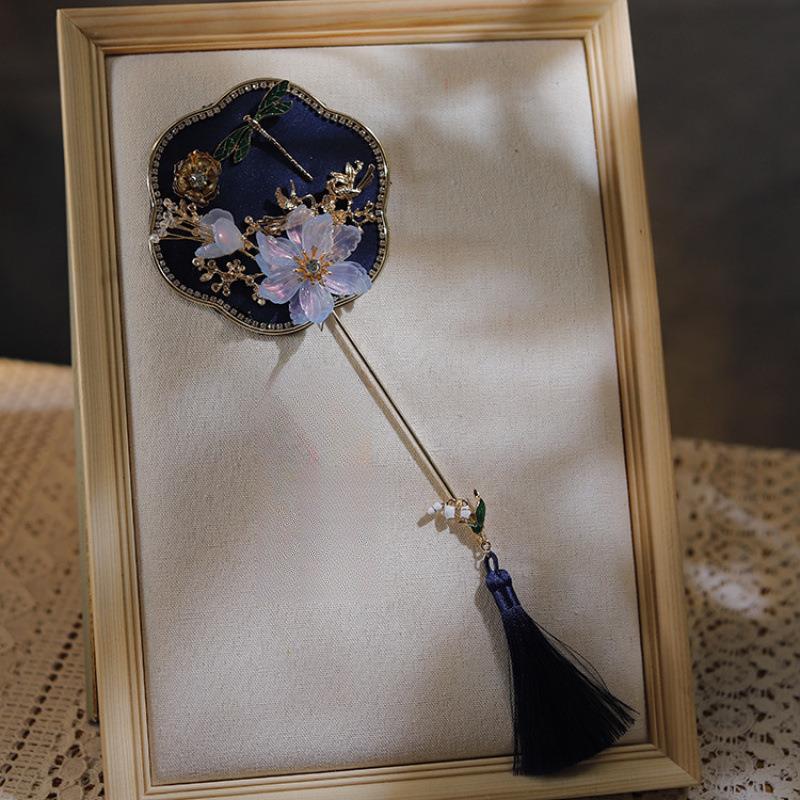 秀造禾扇你小扇子巴掌娘扇晨袍型拍照婚礼道具小巧新团AL101188迷