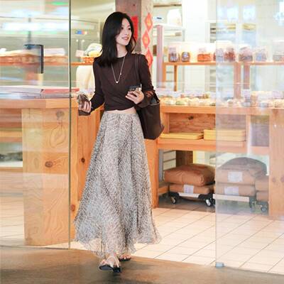 瑾姑娘【斜裁】飘逸碎花裙子两件套不规则小众设计新款半身长裙