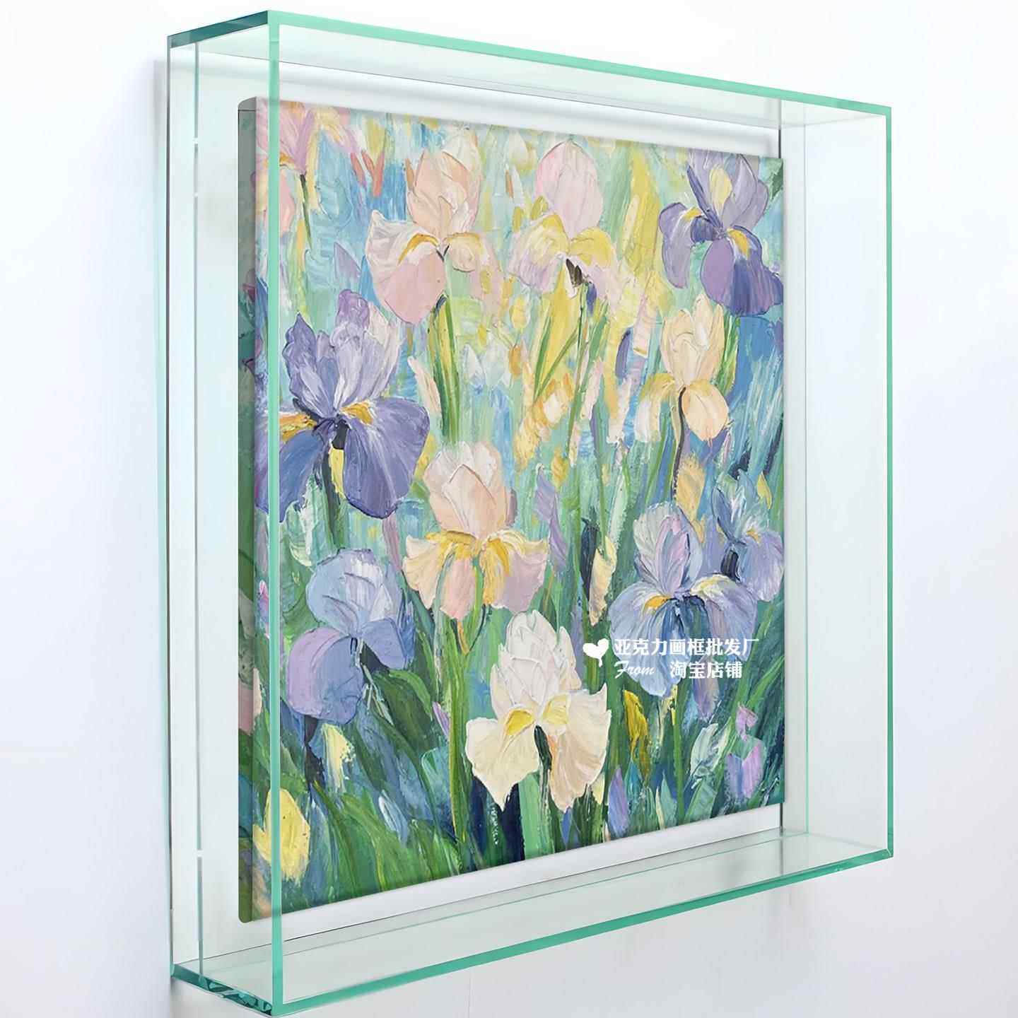 亚克力油画框大尺寸艺术家专用油画框外框相框悬浮装裱丙烯油画框