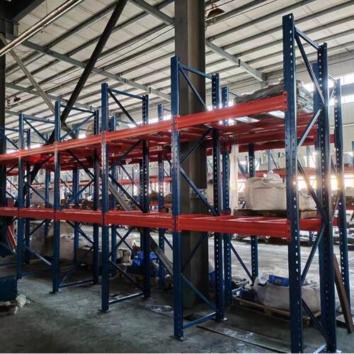 重仓二层加厚立柱大型仓储物流货架位托盘储物架模具板材钢架子