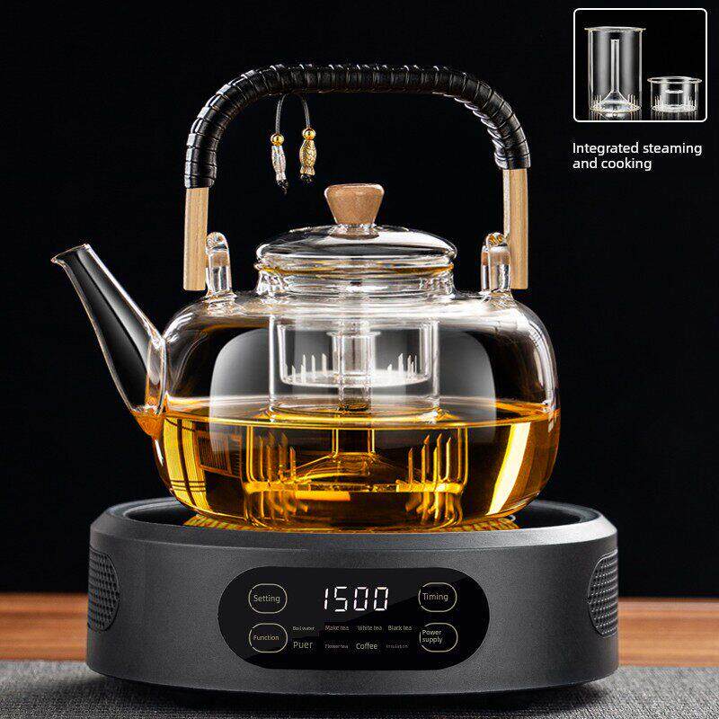 新型多功能电热陶瓷炉加厚防爆玻璃烹饪一体机茶壶水壶家用泡茶机