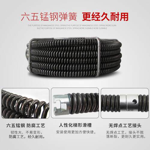 电动用管道SJEQ疏通机通电下水道疏通器家专业G80动疏通工具