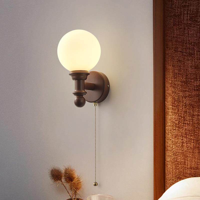 新款法式中古床头灯卧室灯美式复古墙壁灯新中式壁灯客厅装饰墙灯