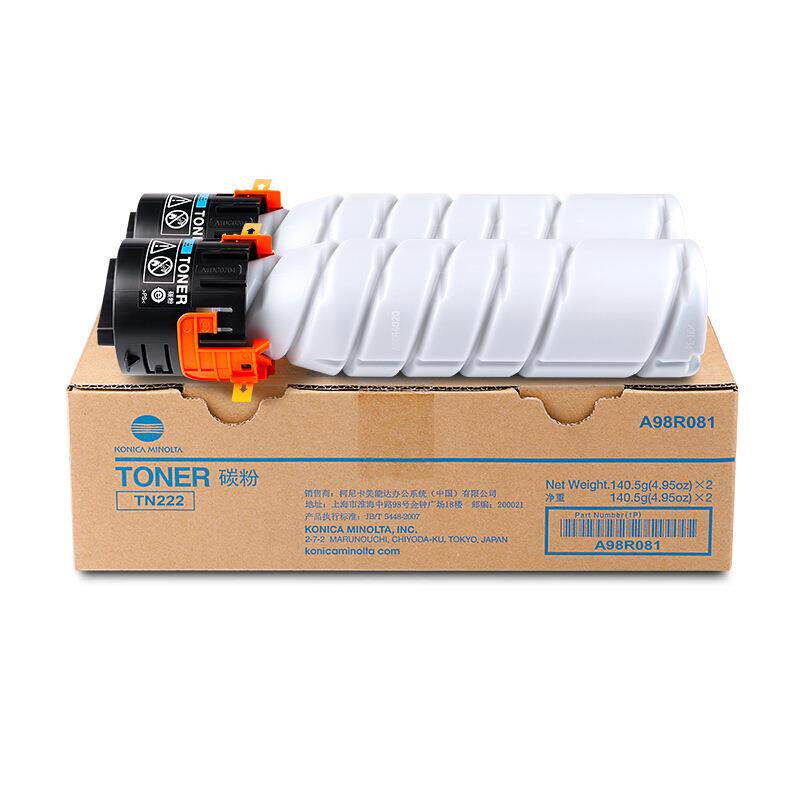 原装柯美TN222粉盒TN222H高容碳粉 柯尼卡美能达BH 266 306复印机