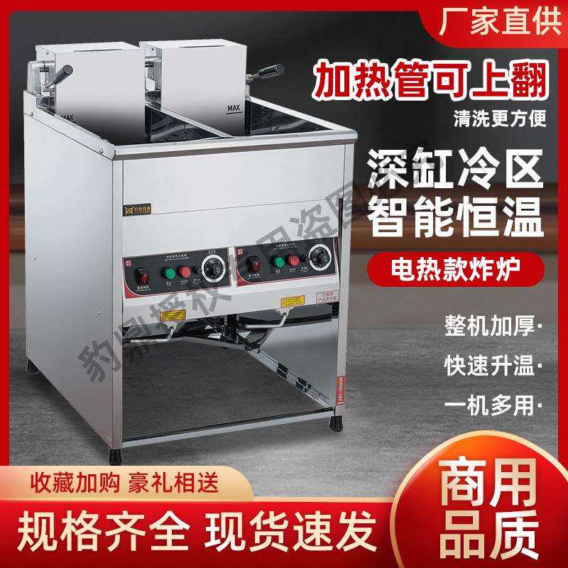 立式商用电炸炉电炸锅油炸锅恒温炸炉炸鸡炉油条机摆摊炸串