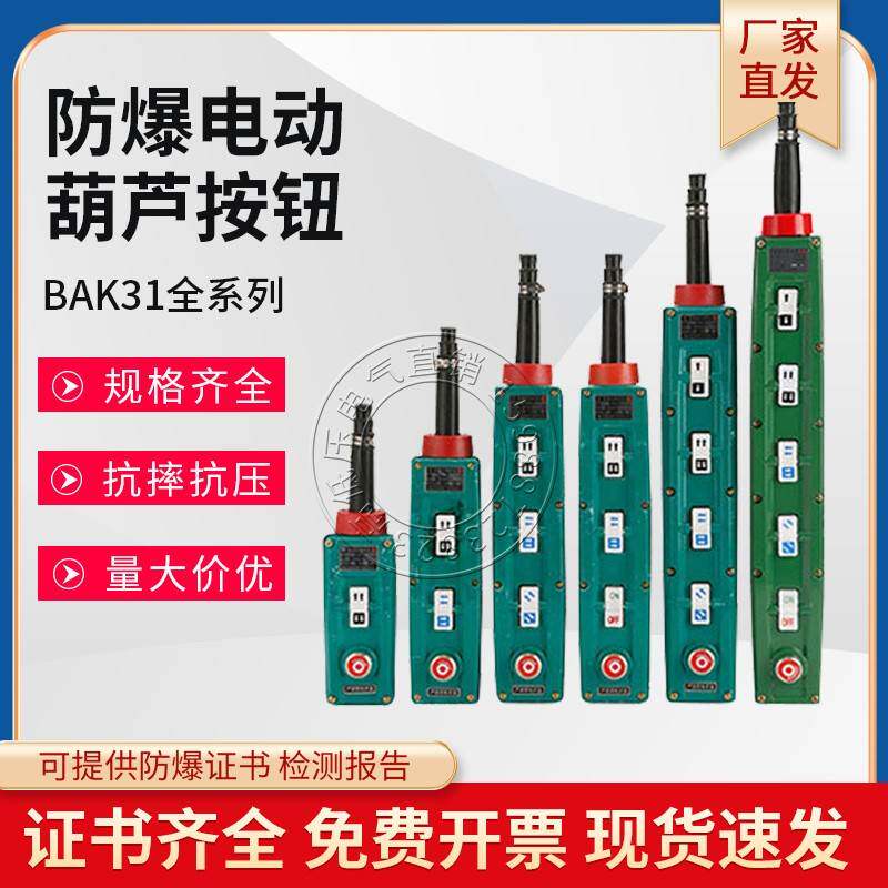 防爆控制按钮BAK21 BAK41 BAK31-2K/4K/6K/8K/10电动葫芦手柄开关