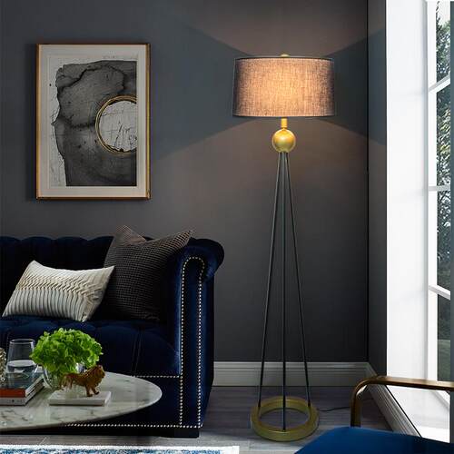 床美式创简意三角架落地灯现代149约护室眼卧客厅酒店客房装饰头