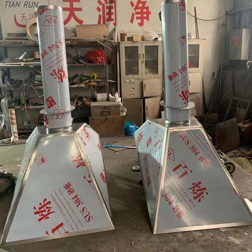天润销售生物制药食品电子无尘净化车间304不锈钢吸尘排风罩管厂