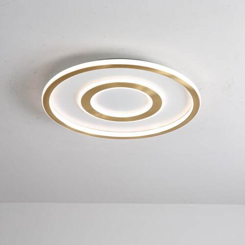 新款明全光谱护眼照长方灯形客灯厅Led卧室双82692层圆形吸顶灯