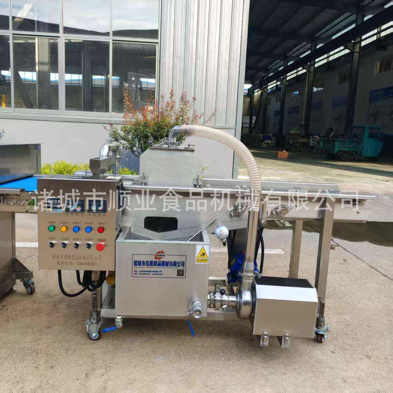 蛋卷克巧力涂层冷机却设备自动控温顺业加热巧克力涂层工业制电冷