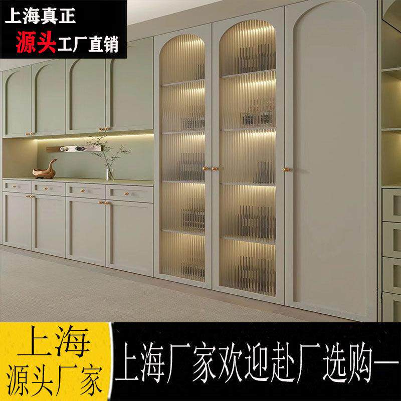 上海全屋定制整装全实木家俱源头工厂店衣柜整体橱柜衣帽间法式烤