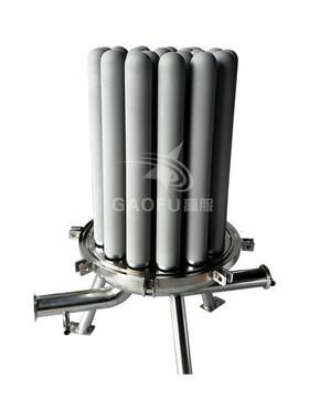 钛棒过滤卫生不级锈滤钢精密过滤设备器固液GFTB分离多芯式过器