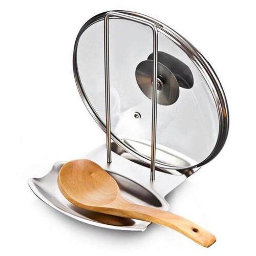 Stainless steel thickened pot cover rack multifunctional