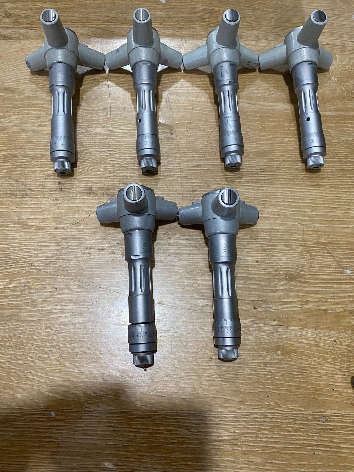 三爪内径千分尺  3.2-3.6 两个300一个    90