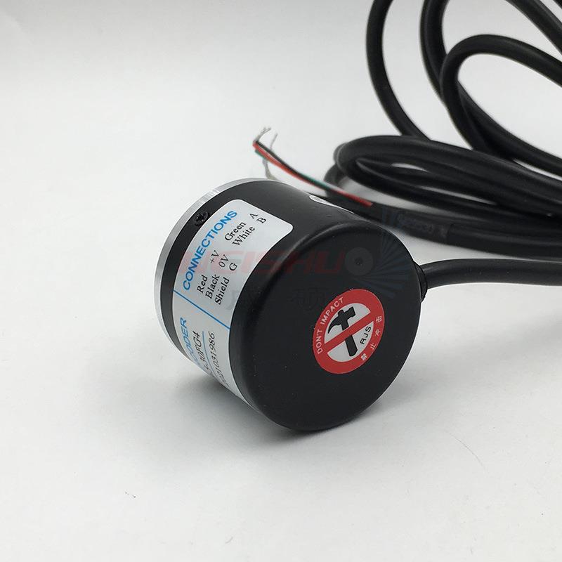实心轴400增量式200光电360B-5-30C旋转编码器SJ40-6-100B-24FG2