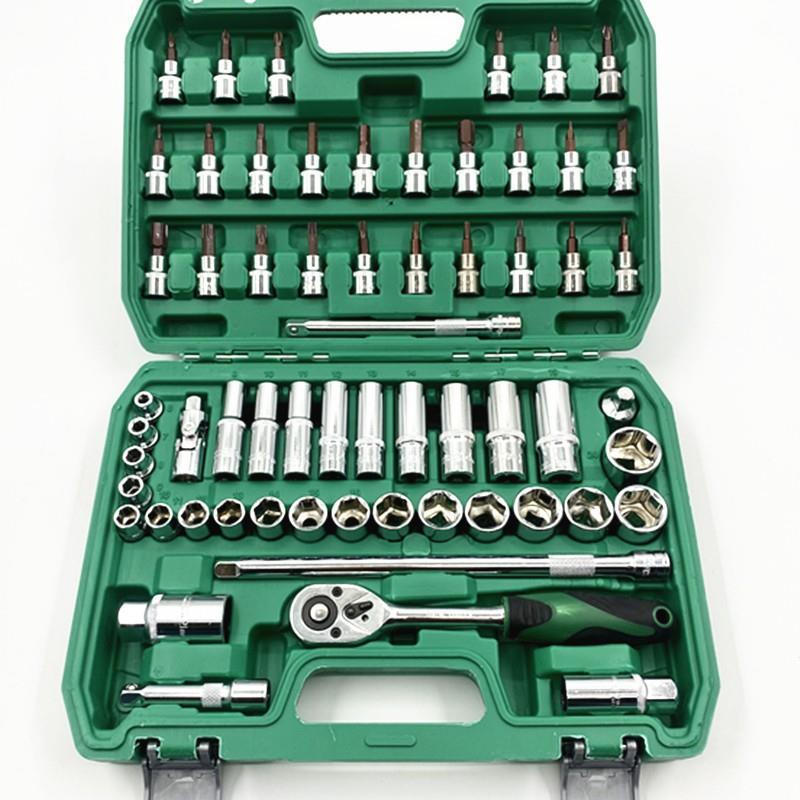 3/8--61件套筒组套（中飞）24齿棘轮扳手