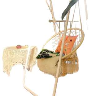 阳台流苏秋千室内儿童摇篮椅懒人家用椅北欧吊篮抖音网红吊椅