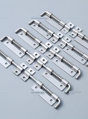 304不锈钢弹簧插销CL-225工业机柜配电箱焊接插销柜门平板插销锁