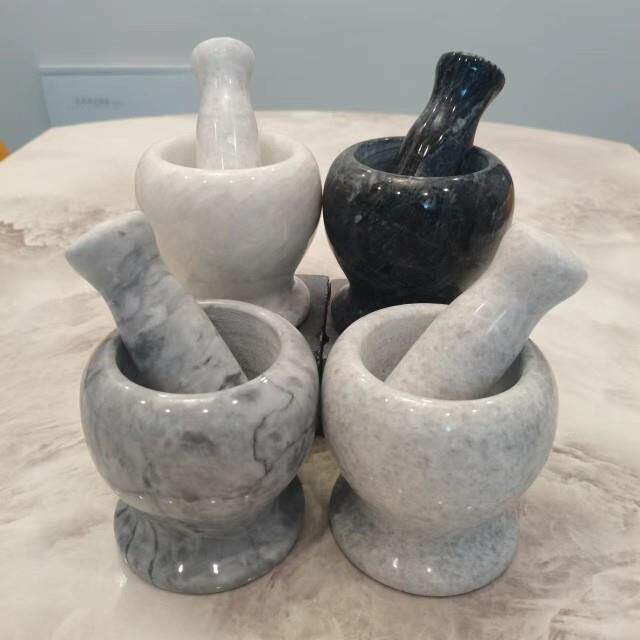 石头蒜臼子压蒜器蒜蓉蒜泥器捣碎家用研磨擂钵石臼蒜臼手动砸