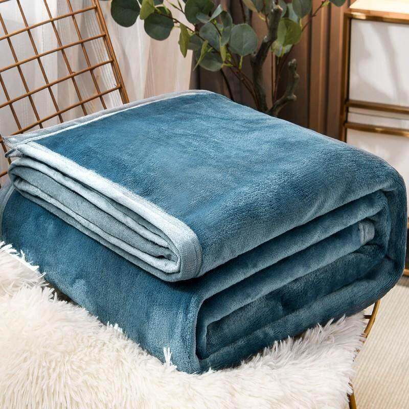 warm super soft large fleece sofa bed cover blanket throw图片