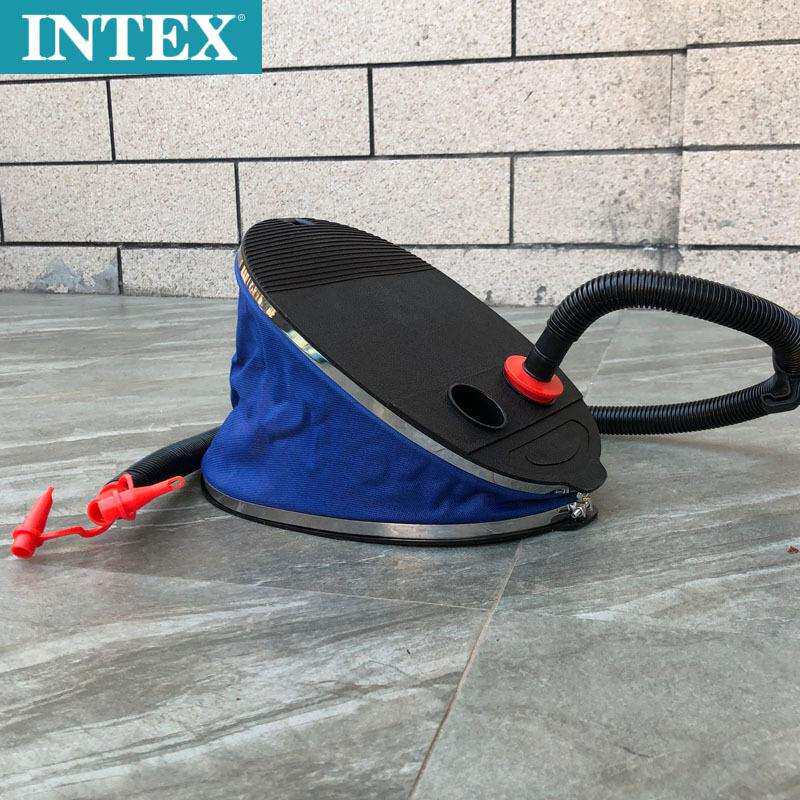 INTEX5L大号脚踏踩充气泵充气抽气两用脚泵户外冲气泵68610