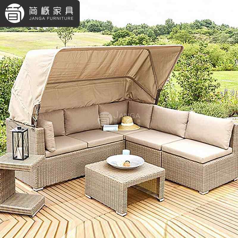 户751外别墅茶泳池编发躺床庭院阳台藤休闲藤椅几组合酒店沙民宿,住宅家具,户外沙发,淘宝优惠券,粉丝福利购,淘宝优惠卷