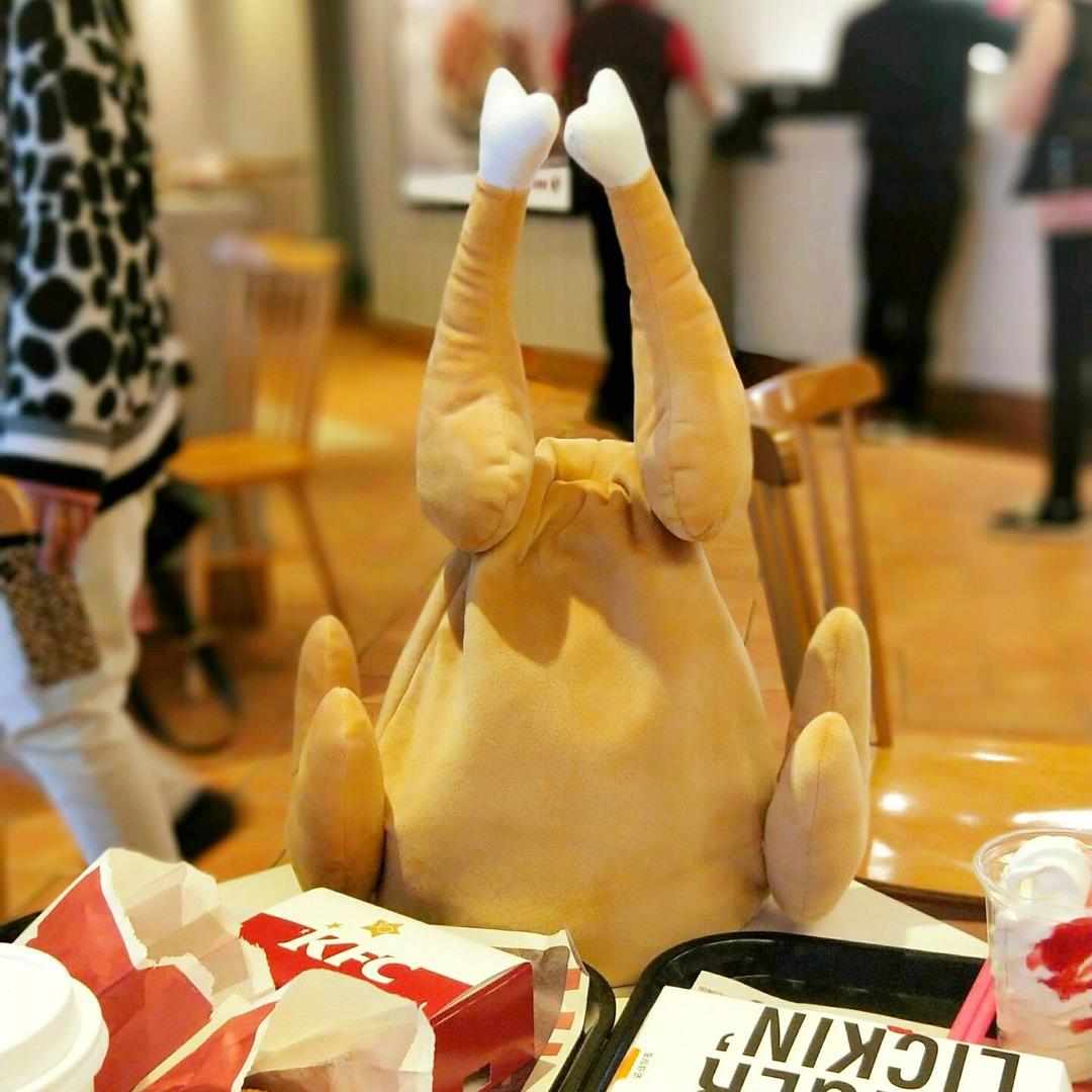 优趣优品 鸡腿帽子 创意电动版 有趣的礼物礼品毛绒玩具