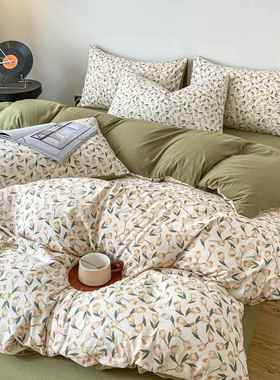 直播热款南A类花小竺棉件套法式AL101120复四古亲肤水洗棉床上三