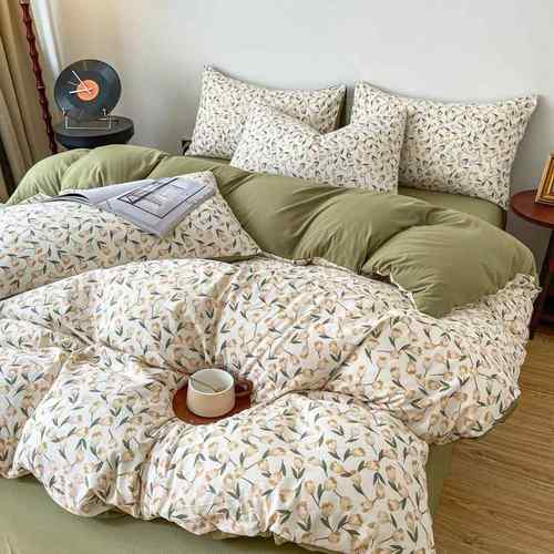 直播热款南A类花小竺棉件套法式AL101120复四古亲肤水洗棉床上三