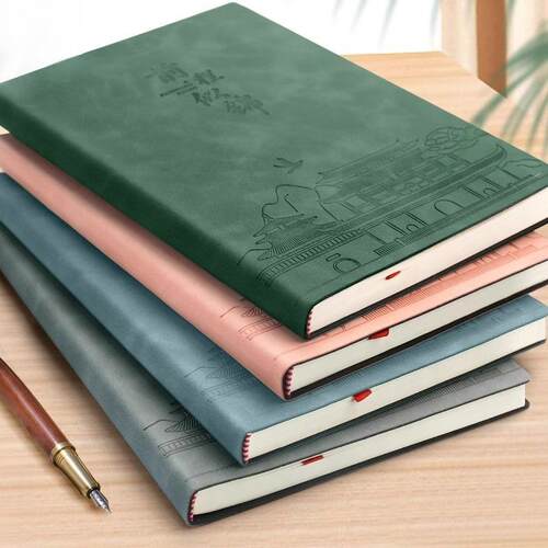Ultra-thick Leather Business Notebook A5, Trendy and Thicken