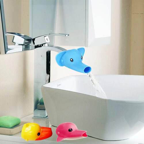Cute Extended Water Spout for Children - Cartoon Silicone Ha